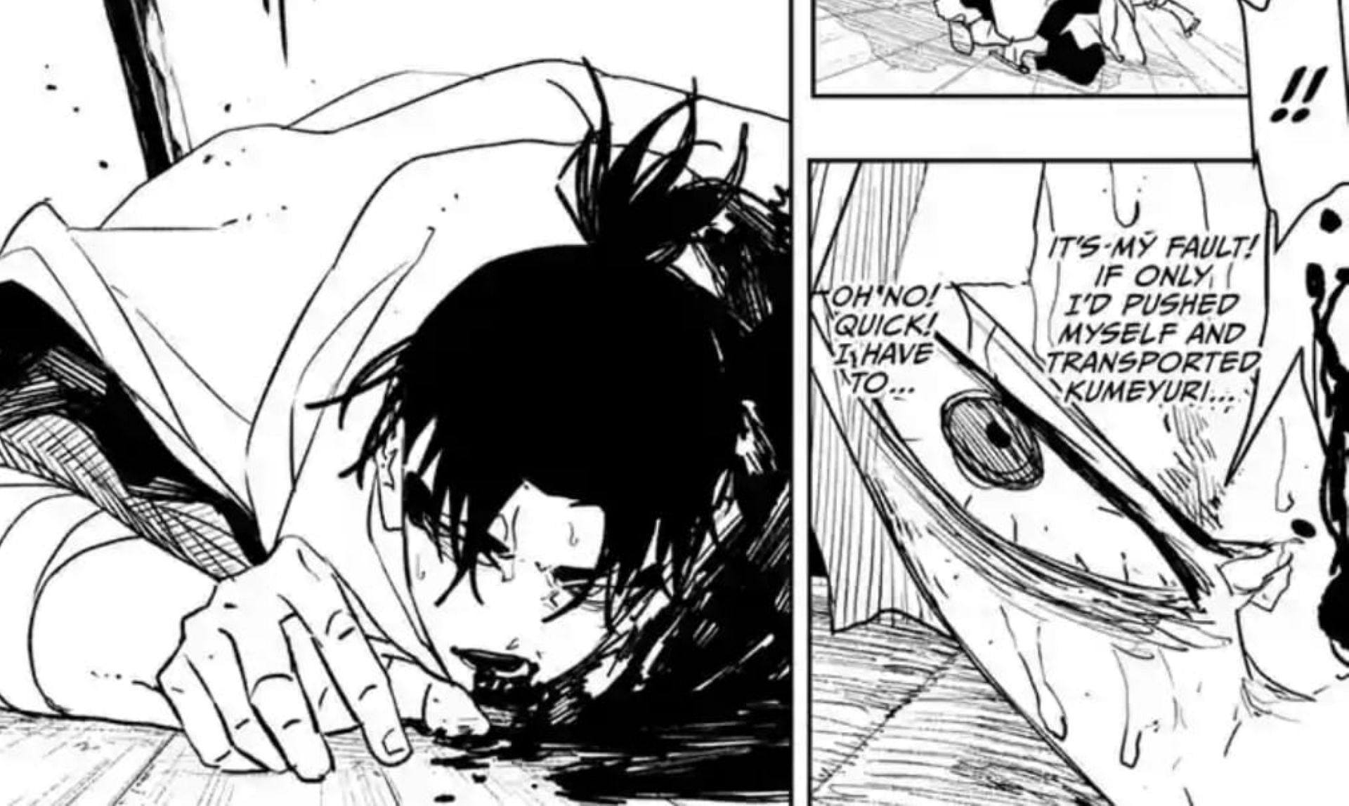 Uruha&#039;s death in Kagurabachi (Image via Shueisha)