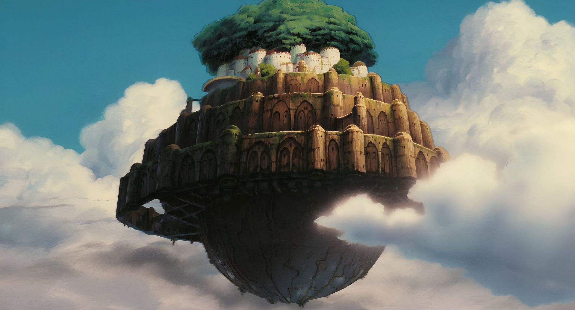 Laputa as seen in the anime film (Image via Studio Ghibli)