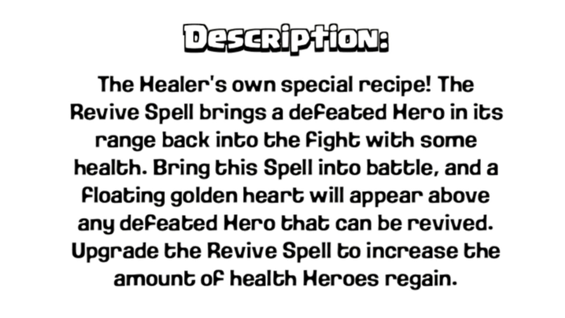 Revive Spell description (Image via Supercell)