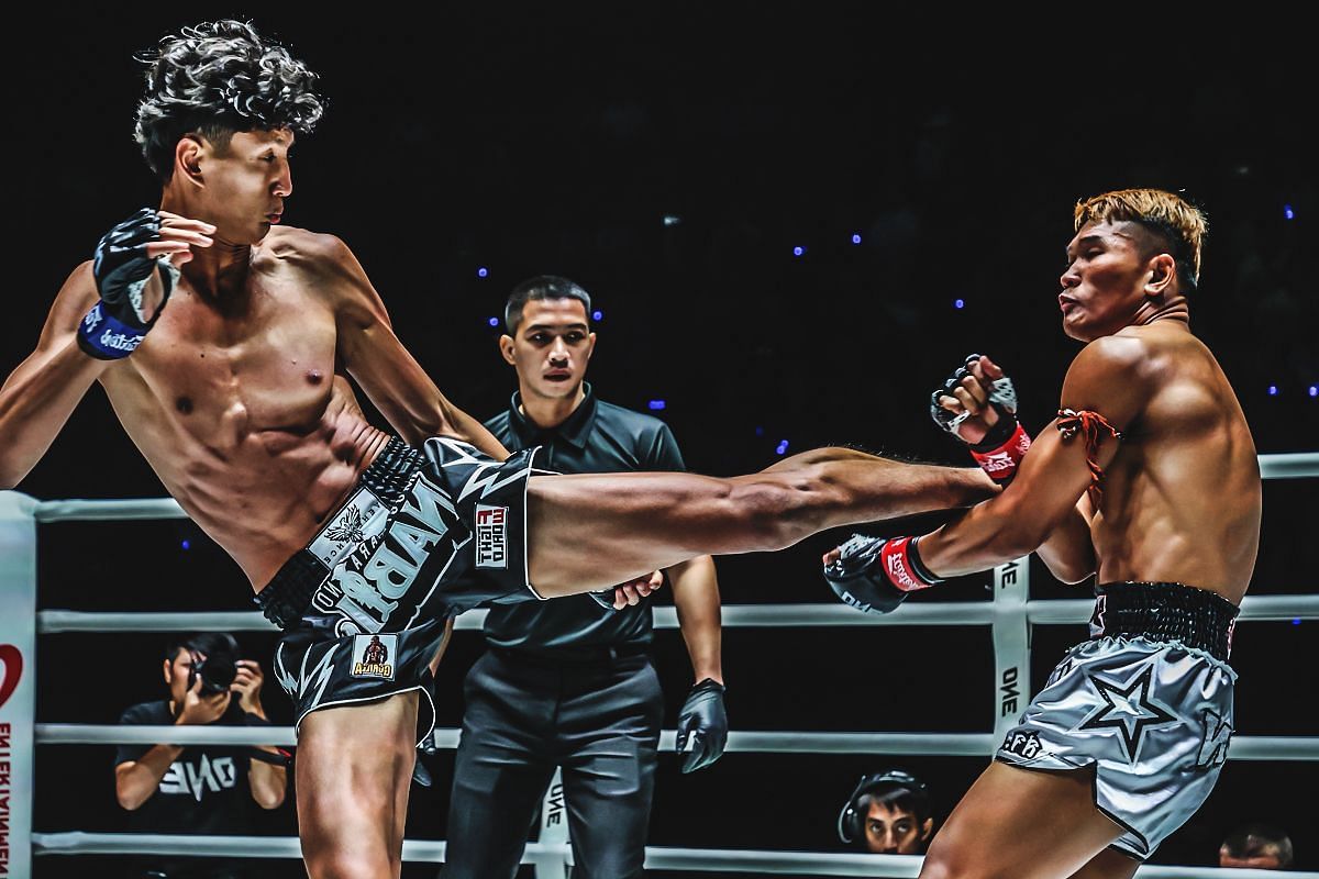 FREE FULL FIGHT: 6-foot-4 phenom Nabil Anane snipes away with piercing knees to finish Kulabdam in stunning KO win -- Photo by ONE Championship