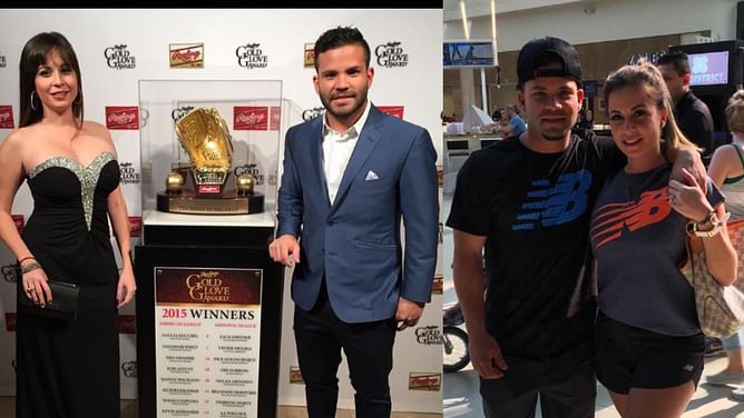 Jose Altuve's wife Nina captures romantic moment with Astros star against stunning backdrop