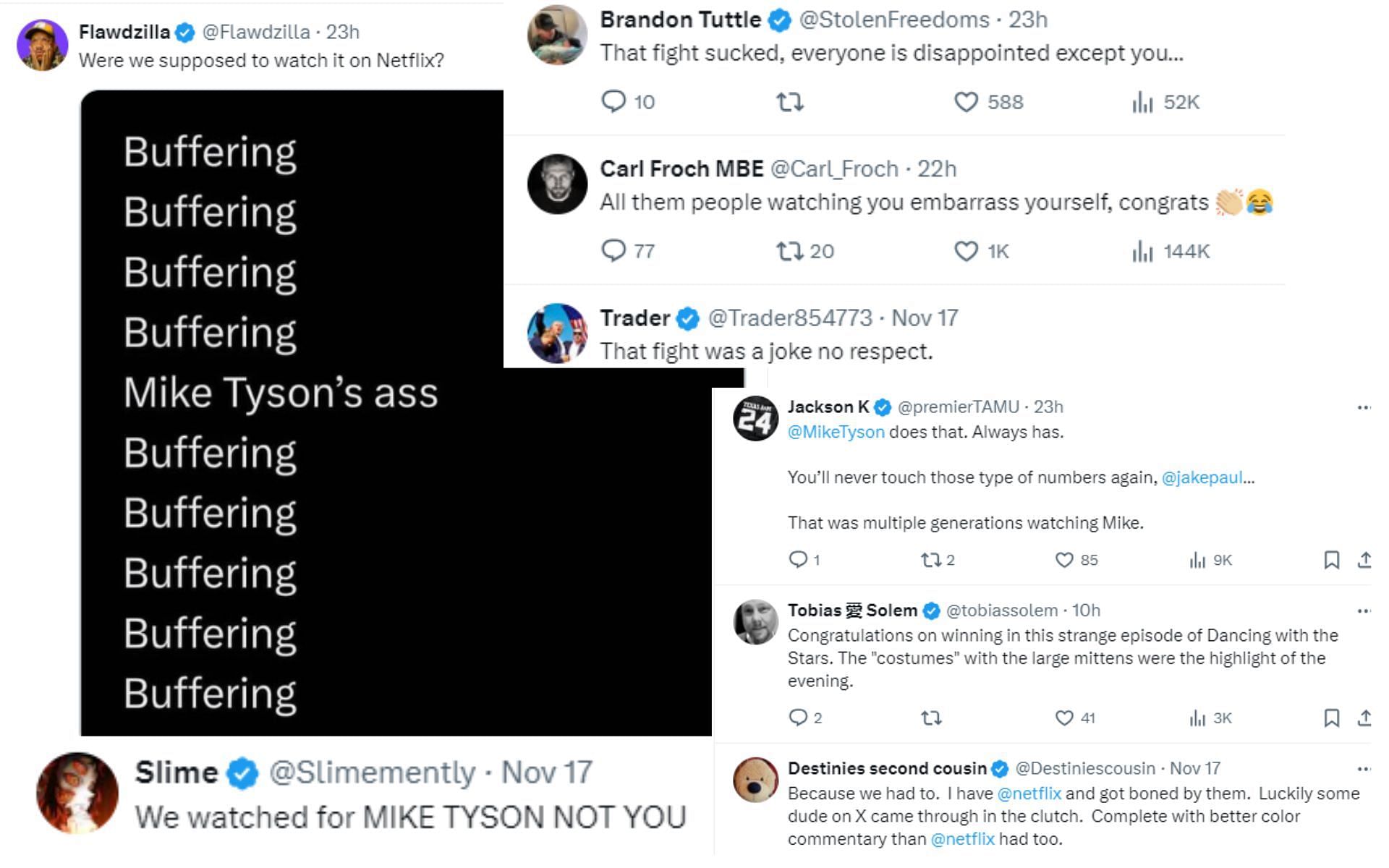 [Screenshots courtesy: @jakepaul tweet thread on X]