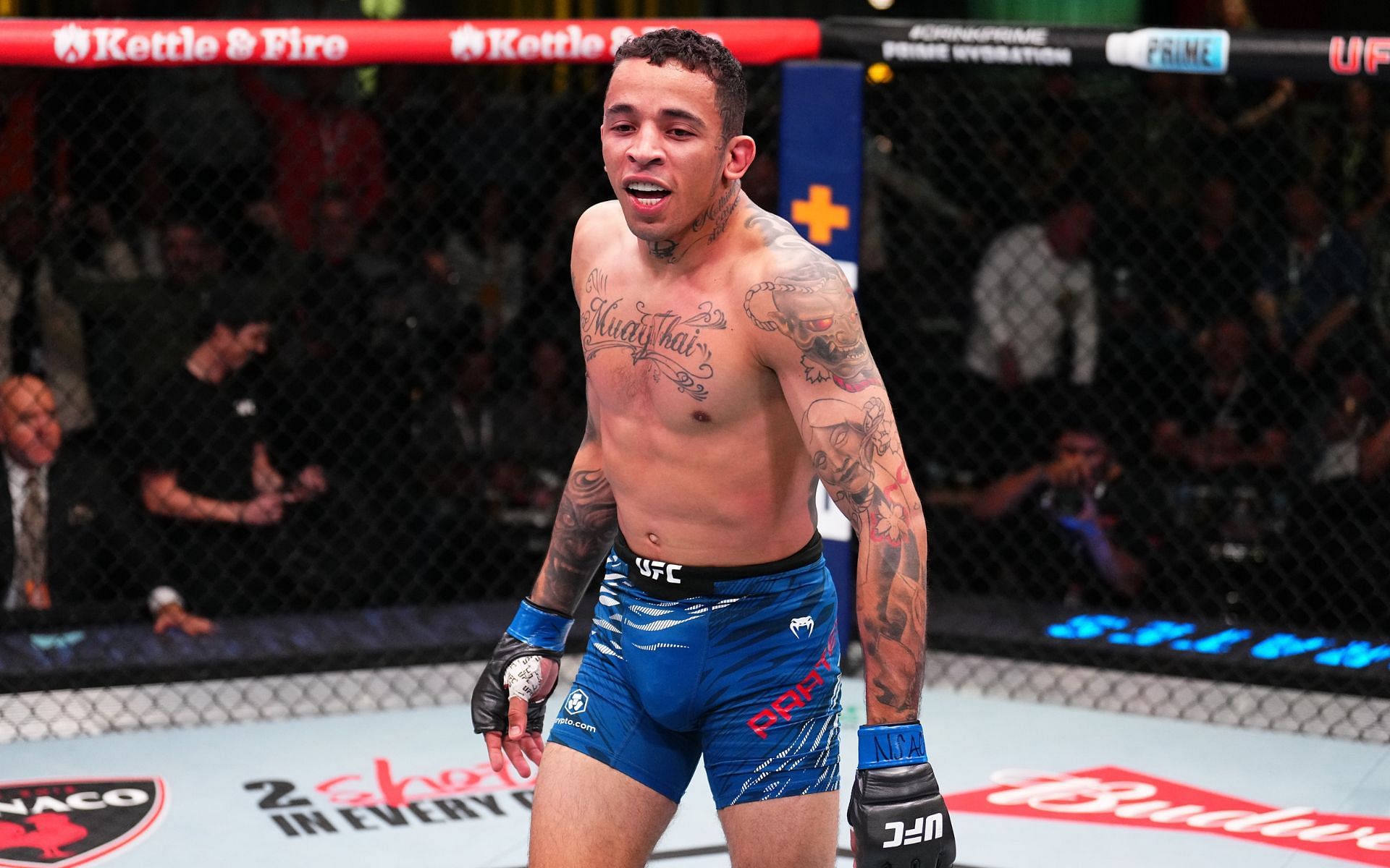 Carlos Prates after UFC Vegas 100 win. [Images courtesy: Getty]