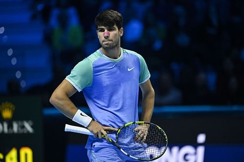 Carlos Alcaraz at the ATP Finals 2024. (Photo: Getty)