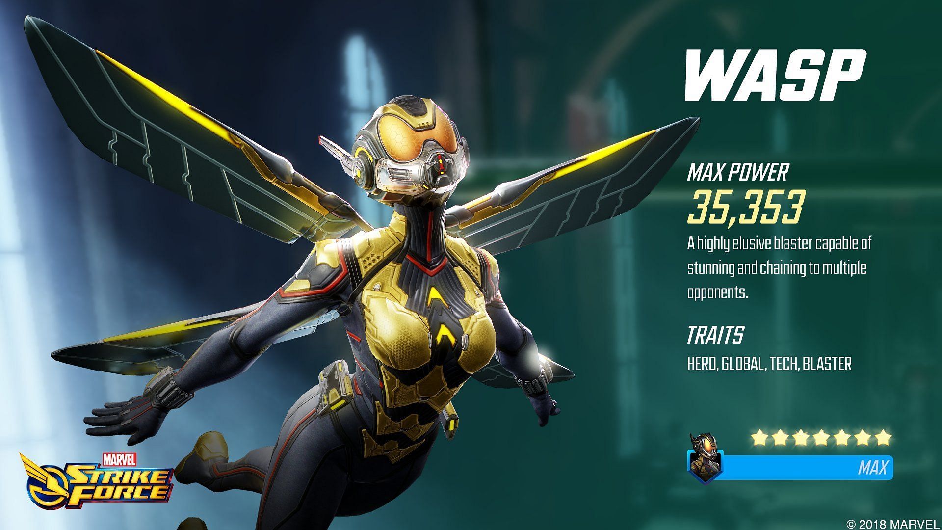 Wasp stats (Image via Scopely)