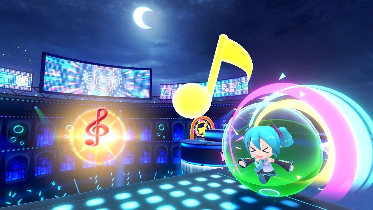 Hatsune Miku as a guest character (Image via SEGA)