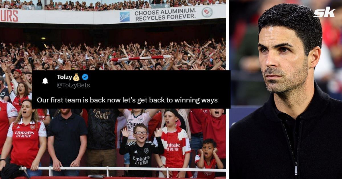 Fans react as key Arsenal duo return to XI&nbsp;for&nbsp;Blues&nbsp;clash. Images via Getty, Twitter - @TolzyBets
