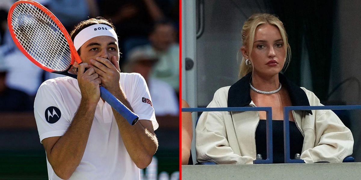 Taylor Fritz (L) Morgan Riddle (R). (Images via GETTY)