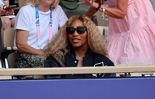 Serena Williams watches tennis from the stands at the Olympic Games Paris 2024 (Image: Gett