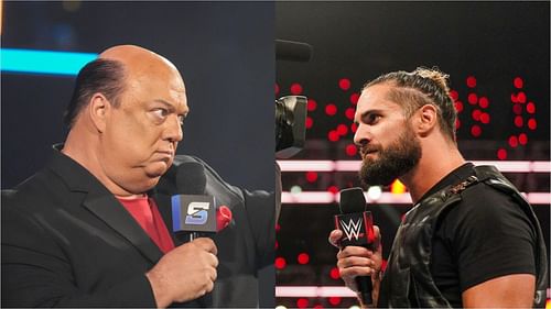 Paul Heyman (left); Seth Rollins (right) [Images from WWE.com]