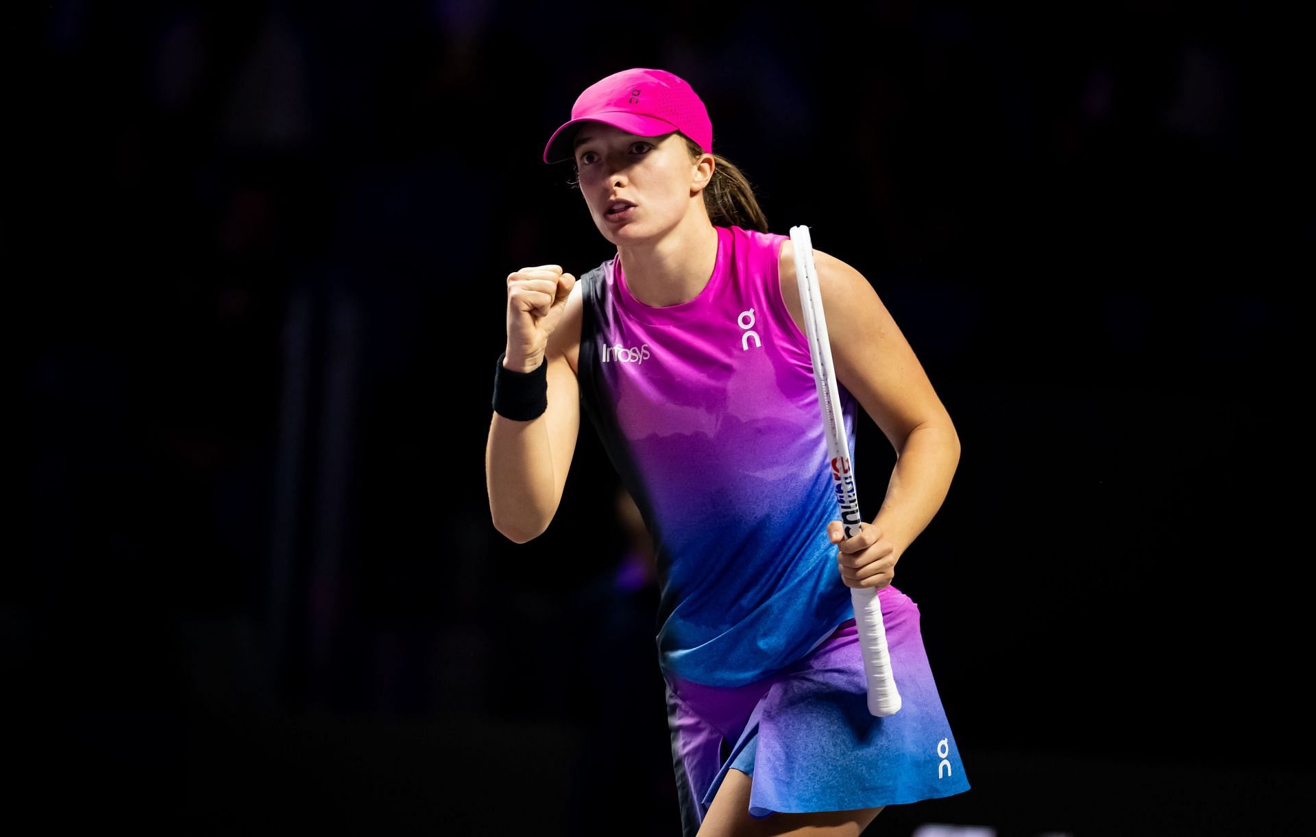 Iga Swiatek at the WTA Finals 2024. (Photo: Getty)