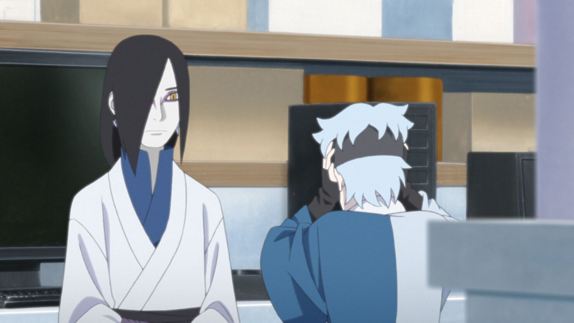 Orochimaru and Mitsuki (Image via Studio Pierrot)