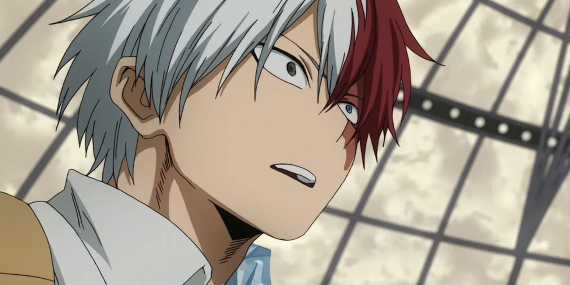 Shoto Todoroki as seen in anime (Image via Studio Bones)