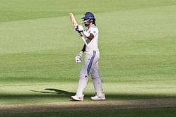 [In picture] Athiya Shetty reacts to KL Rahul's 77-run knock in 2024-25 BGT 1st Test
