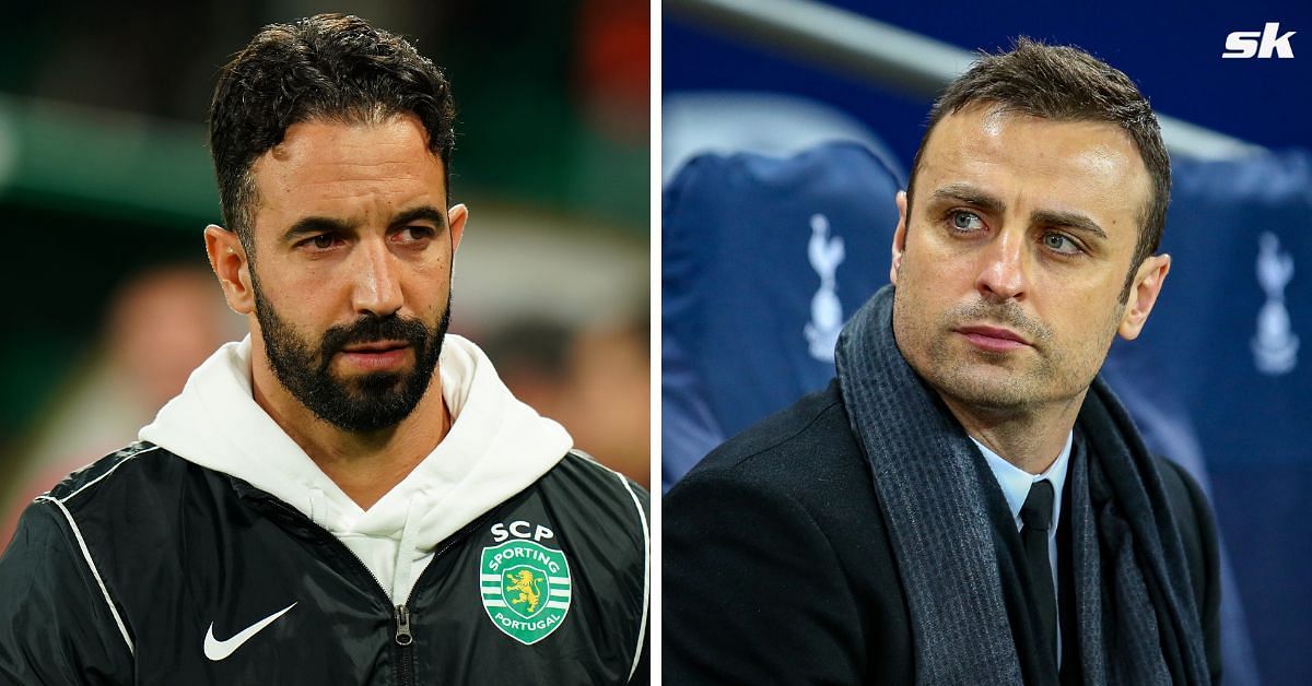 Ruben Amorim (left) and Dimitar Berbatov (right)