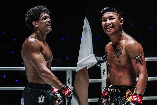 "Rodtang pulling guard before GTA 6" - Fans loving Rodtang and Adriano Moraes' laidback sparring backstage