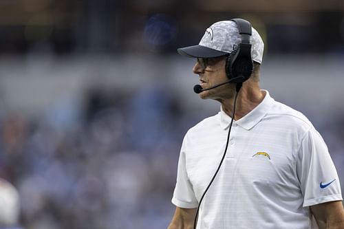 Jim Harbaugh during Tennessee Titans v Los Angeles Chargers - Source: Getty