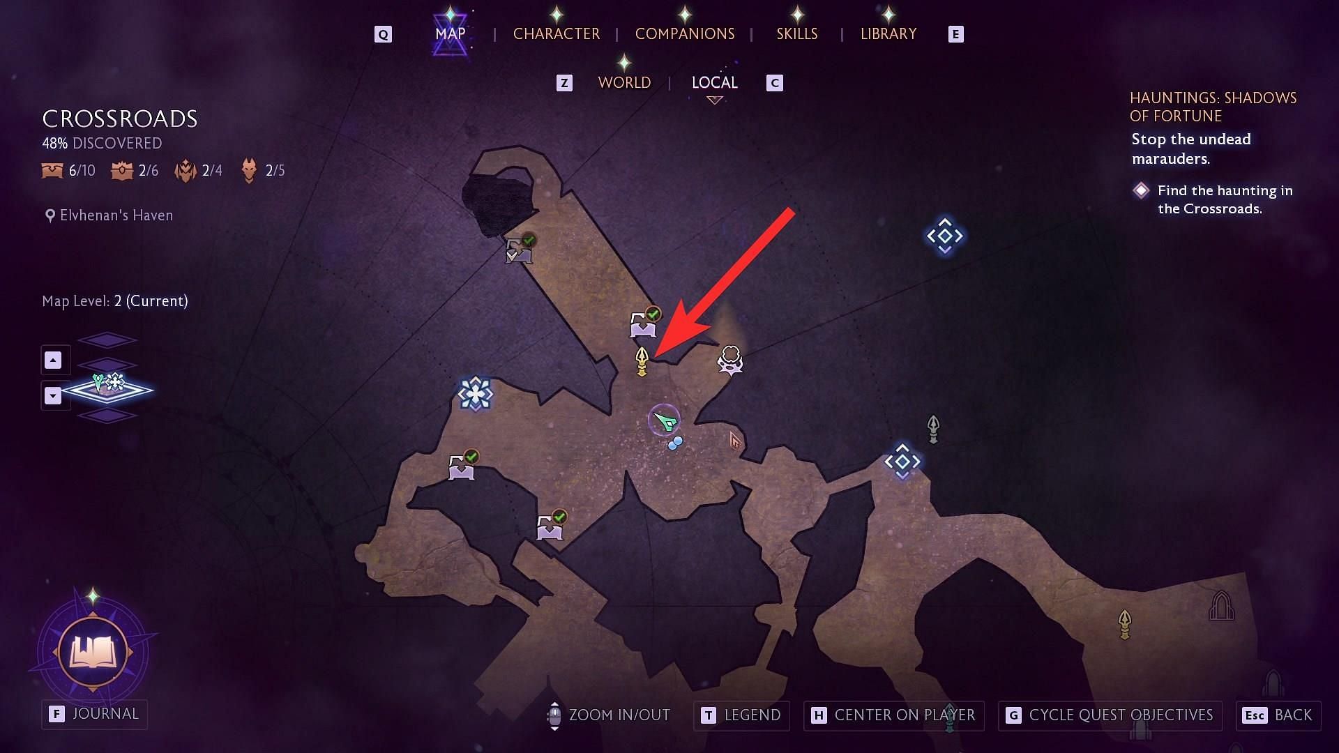 Teleport to Elvhenan&#039;s Haven for quick access to the quest&#039;s location (Image via Electronic Arts)