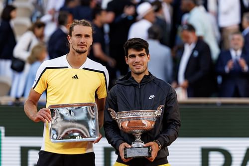 Carlos Alcaraz defeated Alexander Zverev in the 2024 French Open final (Source: Getty)