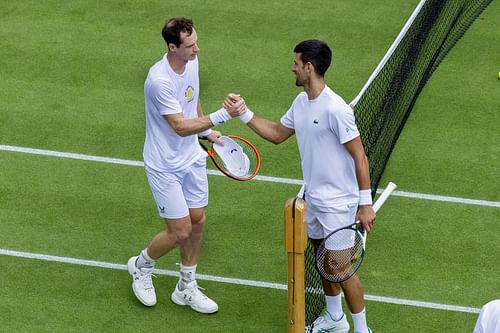 Andy Murray (L) and Novak Djokovic (R) (Source: Getty)