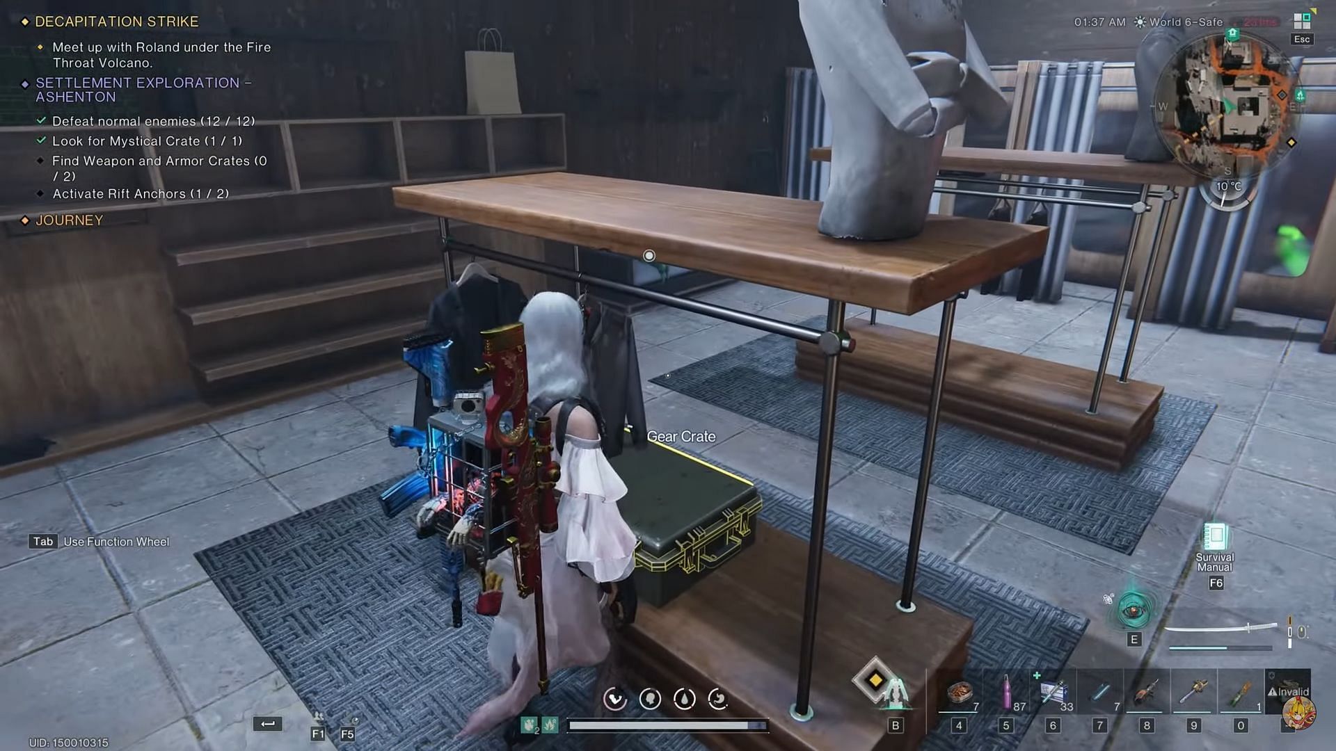 One gear crate is located inside the shopping mall (Image via Starry Studio | YouTube/@KilroyPlays)