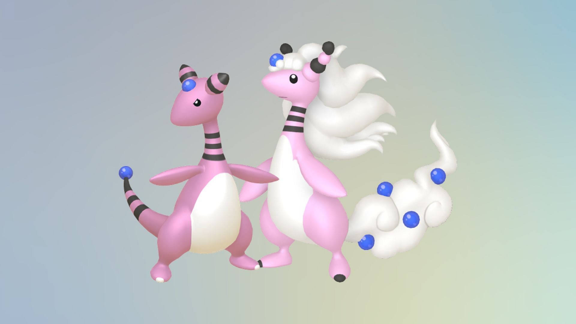 Shiny Ampharos and Mega Ampharos (Image via TPC)