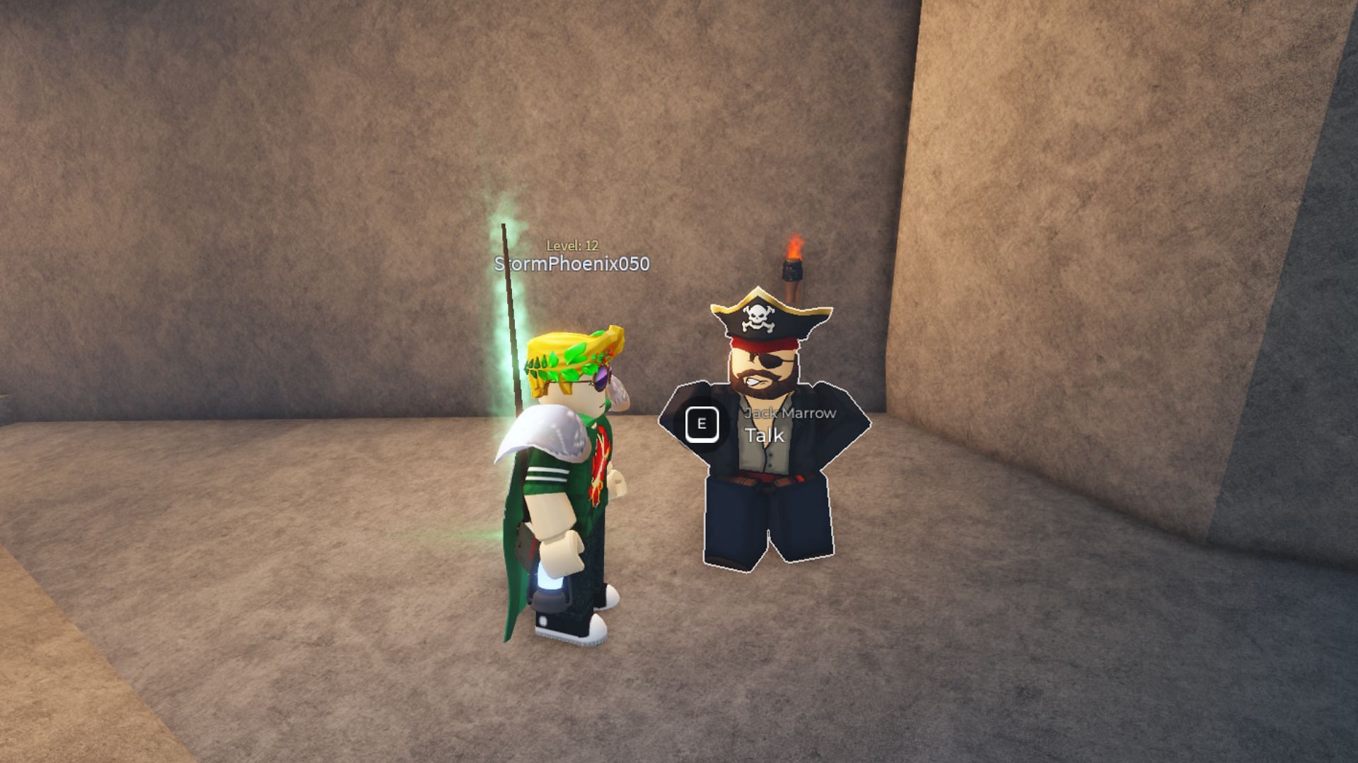 Talk to Jack once you have all the map pieces (Image via Roblox)