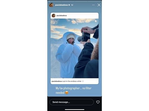 Paula Badosa’s Instagram story