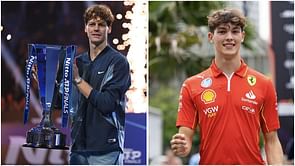 Pictures: Ferrari prodigy clicked with Tennis sensation Jannik Sinner