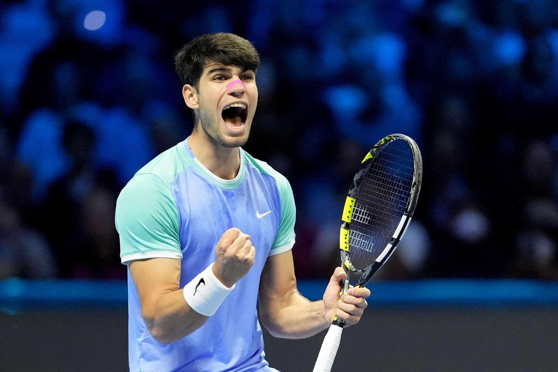 Carlos Alcaraz at the ATP Finals 2024. (Photo: Getty)