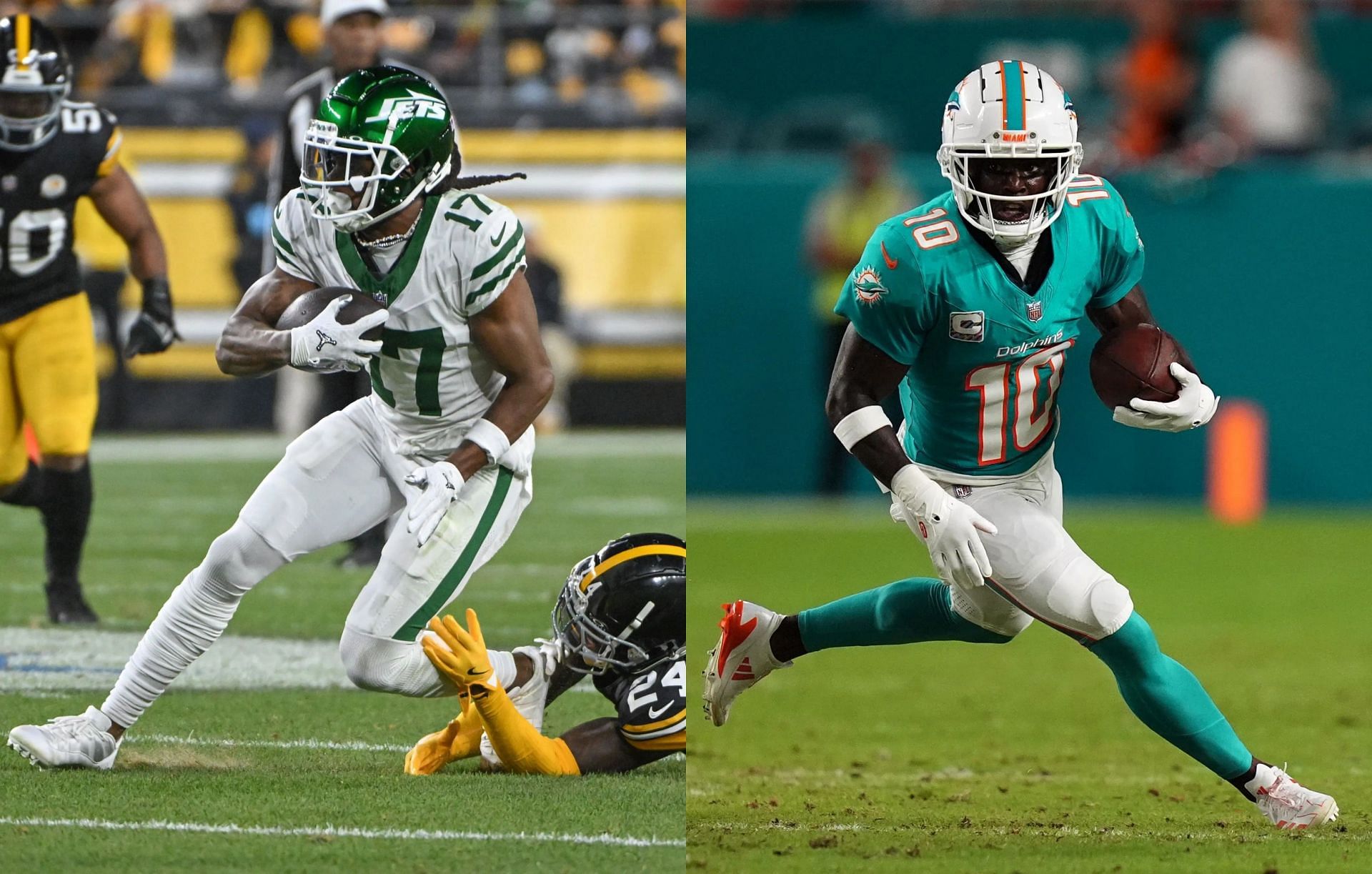 Davante Adams or Tyreek Hill: Who should I start for Fantasy Football Week 11? (Image credit: Imagn)