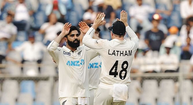 [Watch] Ajaz Patel dismisses Yashasvi Jaiswal & Mohammed Siraj off consecutive balls on Day 1 of 3rd IND vs NZ 2024 Test
