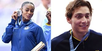 Sha'Carri Richardson and Mondo Duplantis reunite following the Paris Olympics as they receive major honor during the LSU-Alabama football game