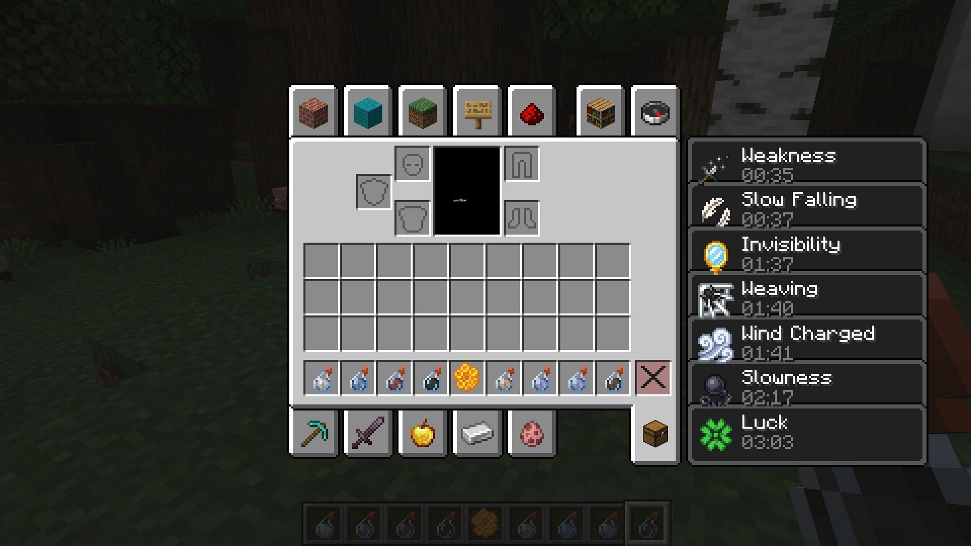 Collect and use all potions to obtain this achievement (Image via Mojang Studios)