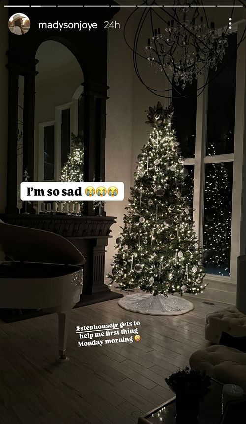 Madyson Joye Stenhouse's Instagram story. (Credit: instagram.com/madyson)