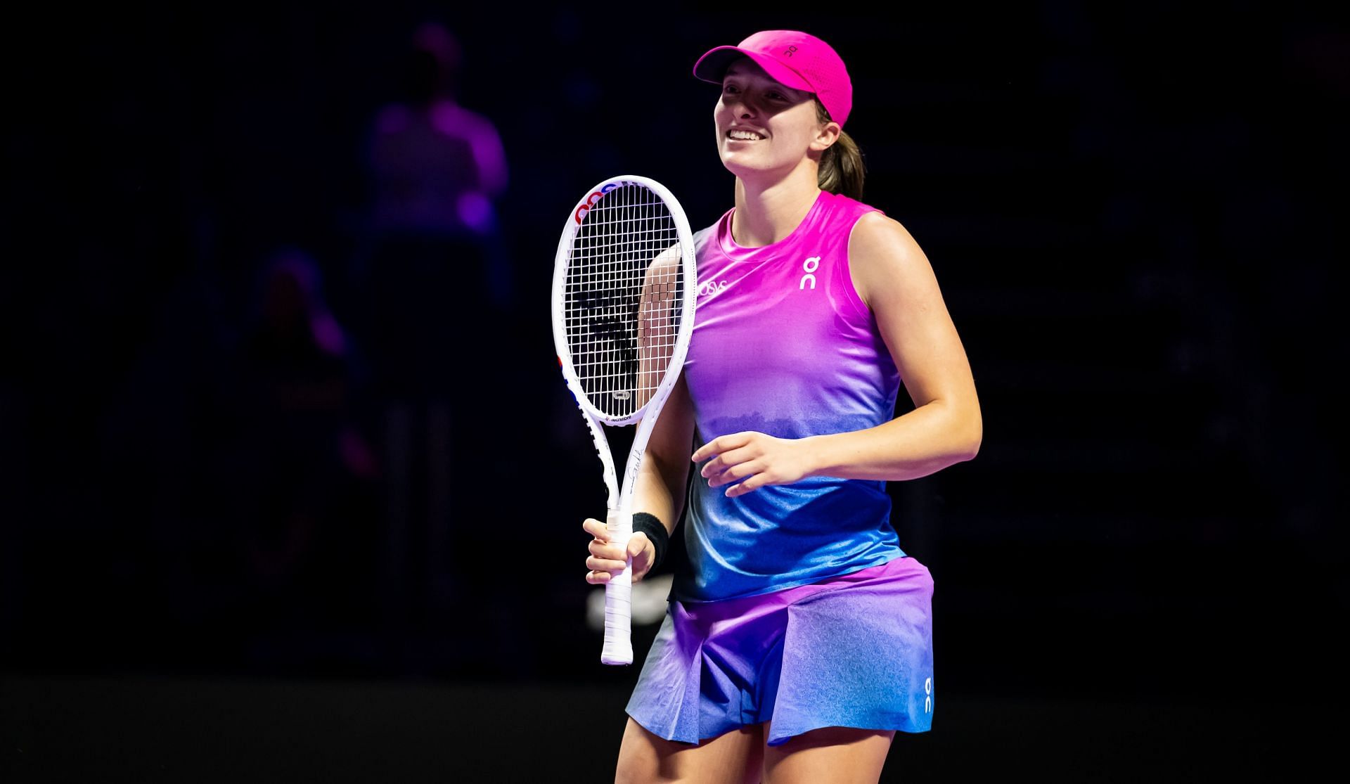 Iga Swiatek at the WTA Finals 2024. (Photo: Getty)