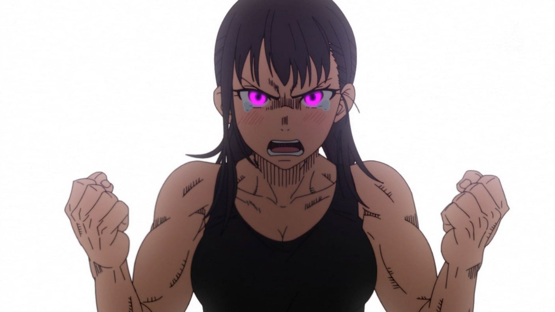 Maki Oze as seen in Fire Force (Image via David Production)