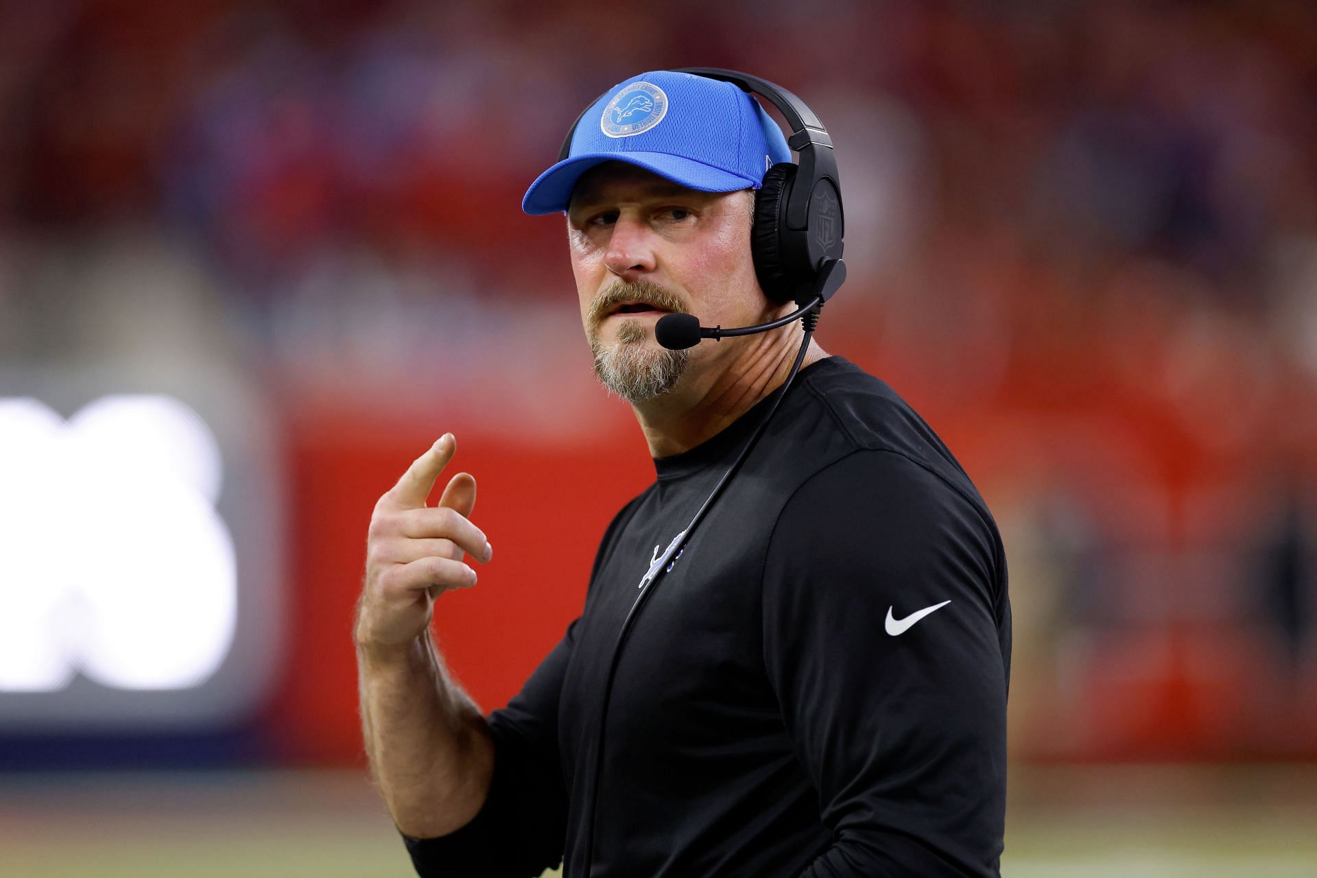 Dan Campbell during Detroit Lions v Houston Texans (Credits: Getty)