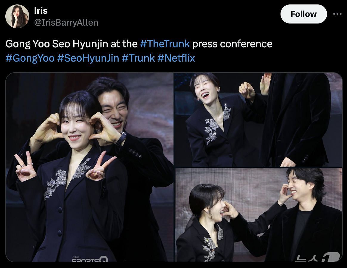 A fan tweet about The Trunk press conference (Image via X)