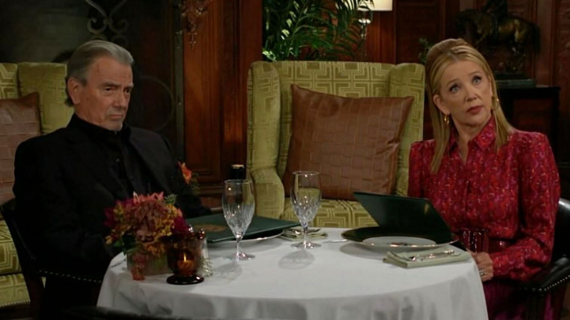 Victor and Nikki Newman in a still from The Young and the Restless (via CBS)