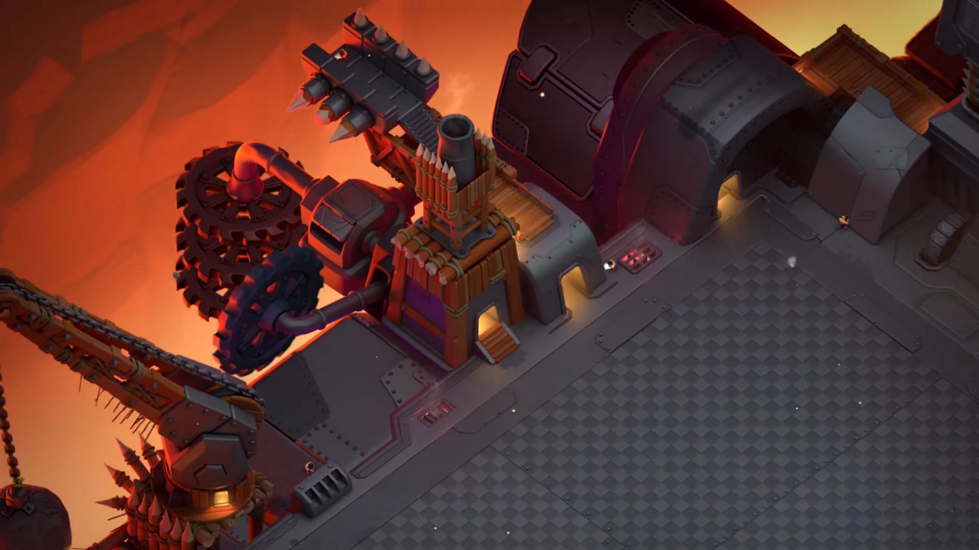 Northwest side of the War Machine Scenery (Image via Supercell)