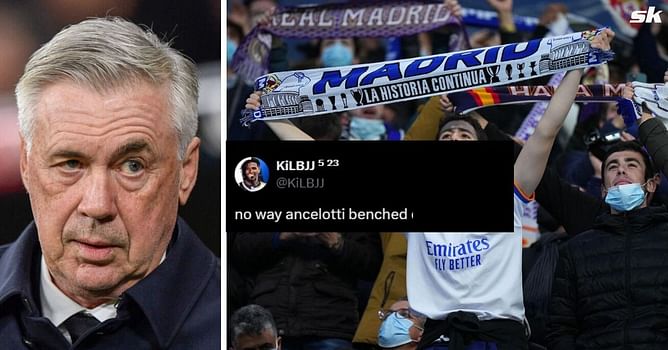 "What did he do wrong", "No way Ancelotti benched him" - Real Madrid fans surprised by star's exclusion from XI for Milan clash