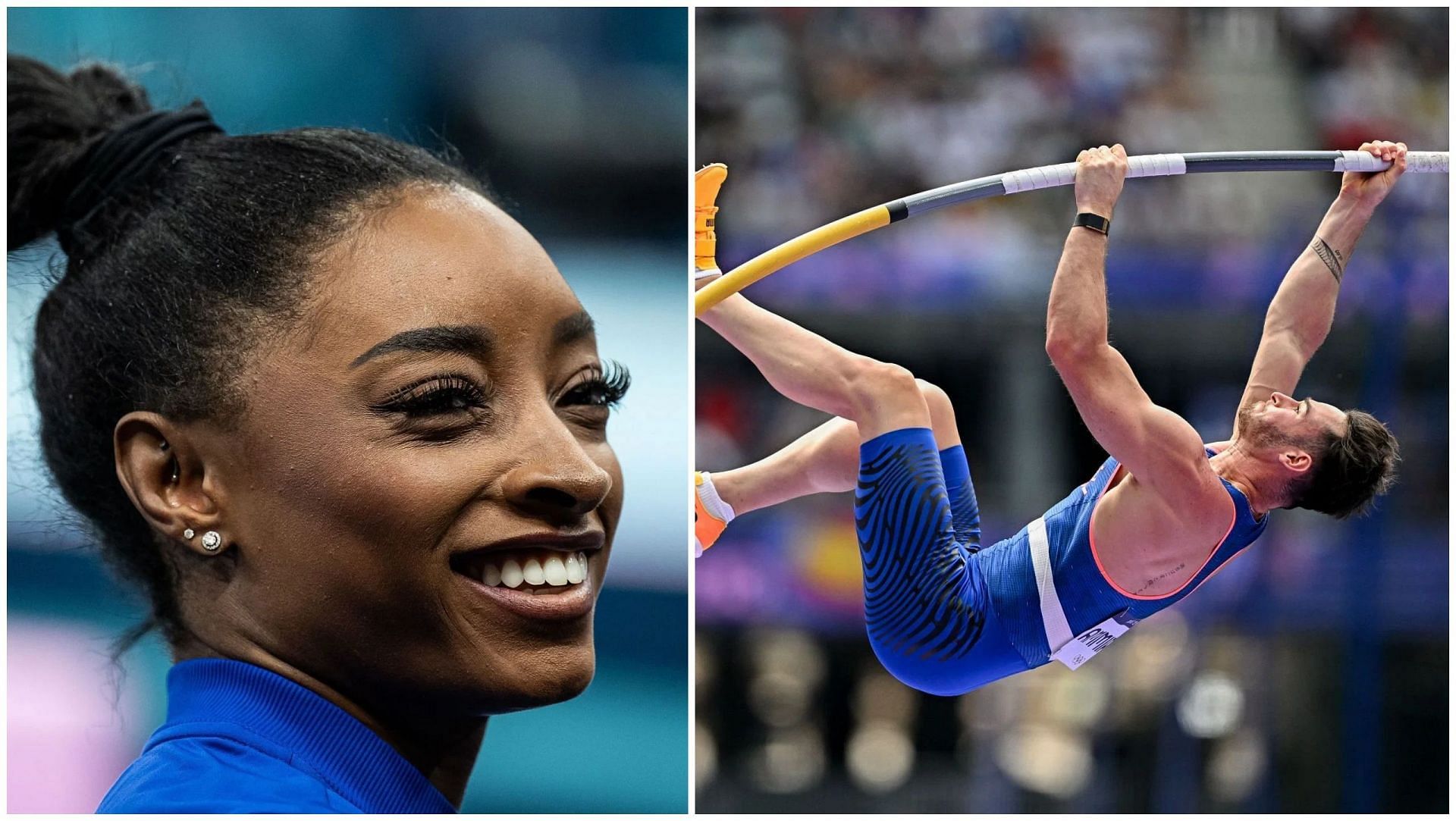 Simone Biles and Anthony Ammirati 