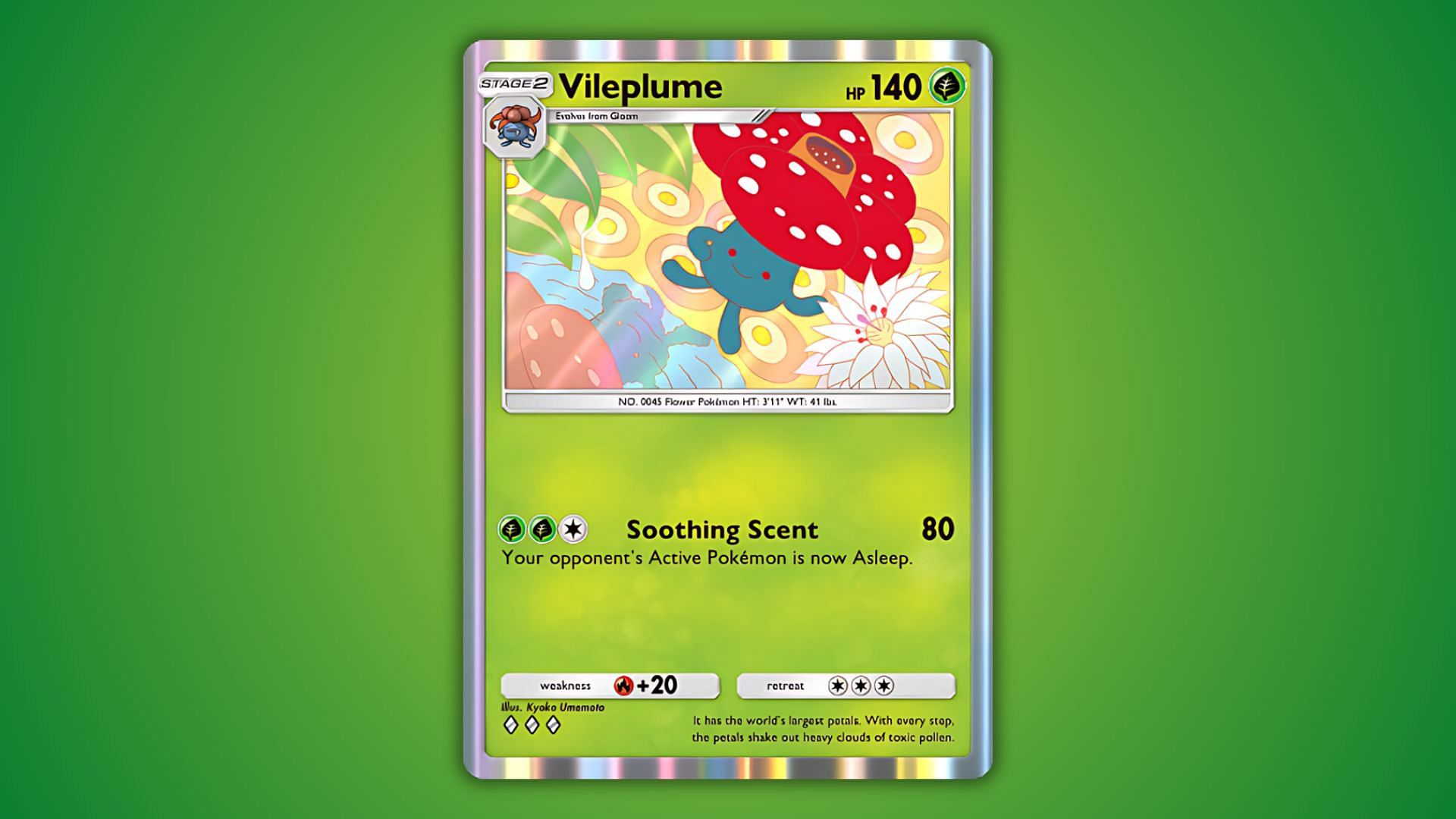 Vileplume&#039;s card in Pokemon TCG Pocket (Image via The Pokemon Company)