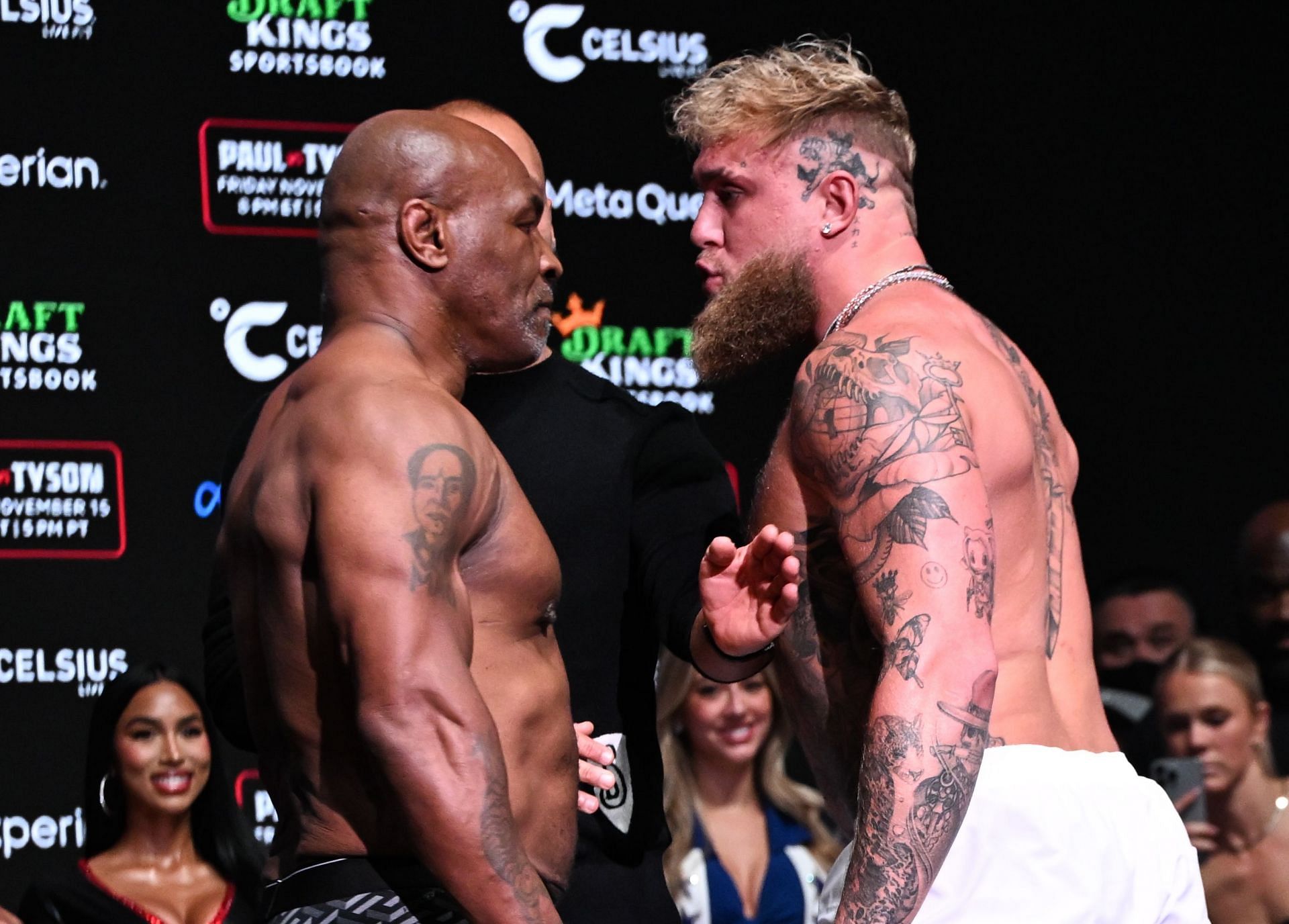 Paul vs Tyson Weigh-Ins - Premiere Boxing Championship - Source: Getty