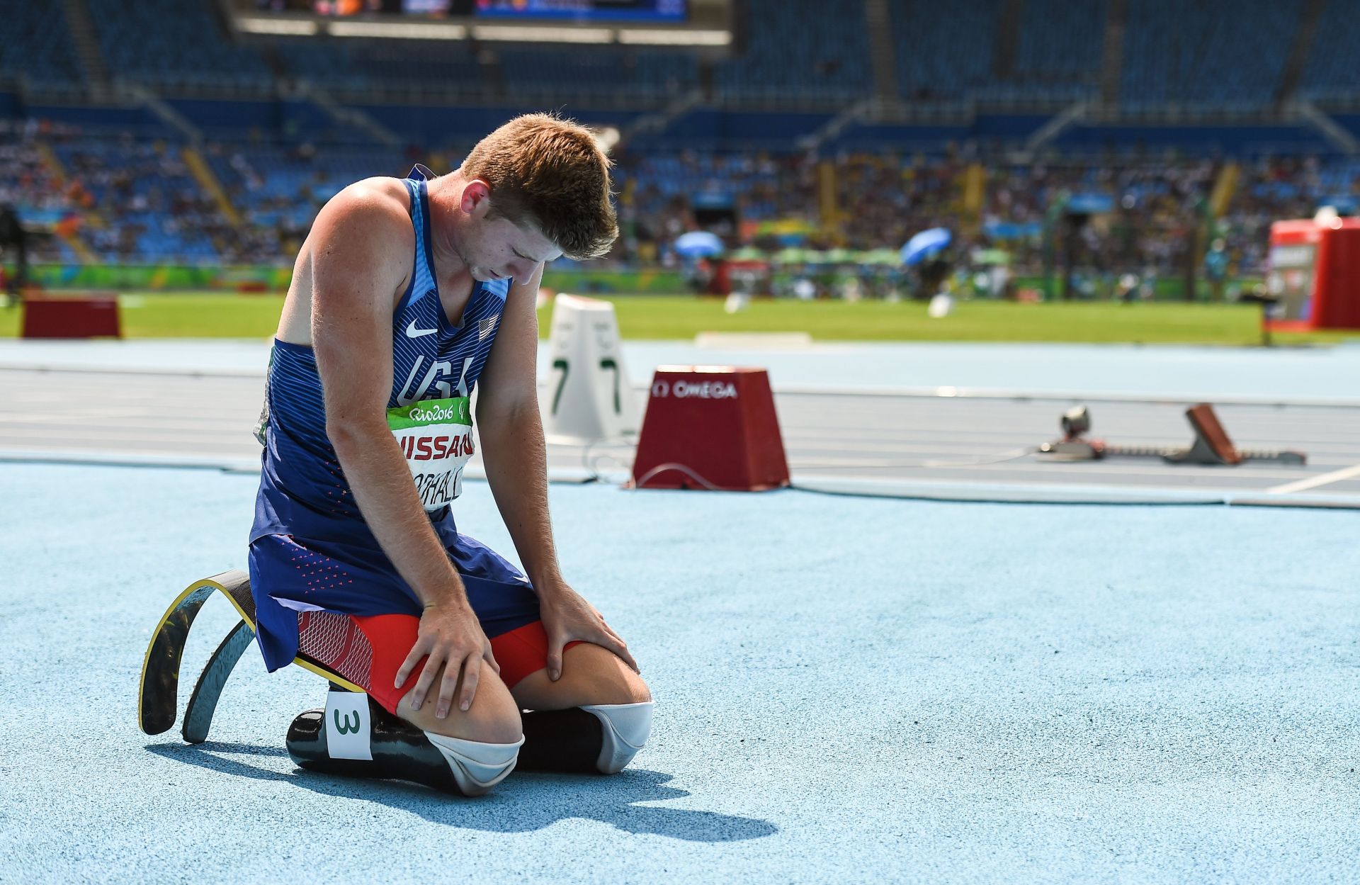 Hunter Woodhall at the Rio 2016 Paralympic Games - Day 8 - Source: Getty