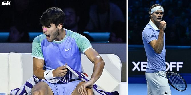 WATCH: Rare display of anger from Carlos Alcaraz as Spaniard throws his racket in frustration after intense ATP Finals moment vs Alexander Zverev