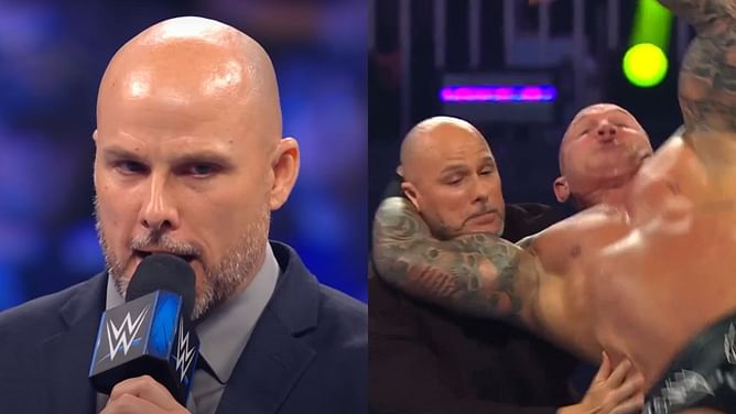 Adam Pearce issues a statement after Randy Orton RKOs him at WWE Crown Jewel