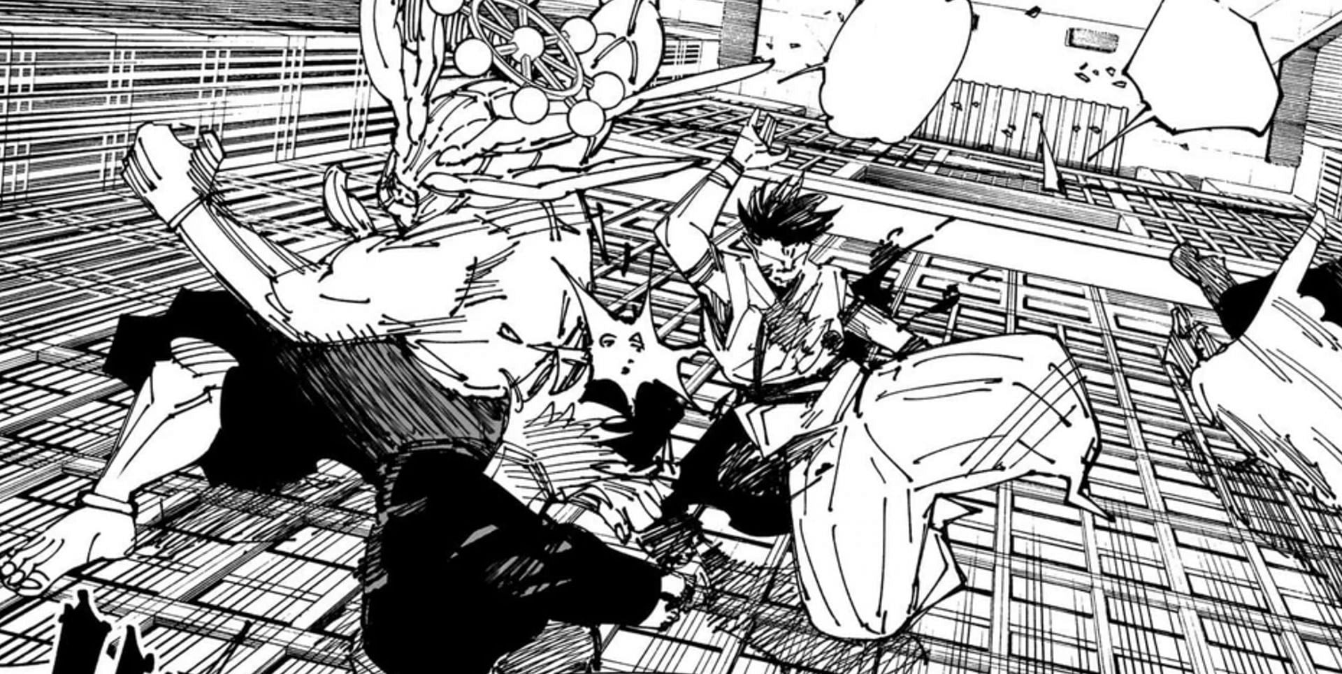 Sukuna using the Ten Shadows technique (Image via Shueisha)