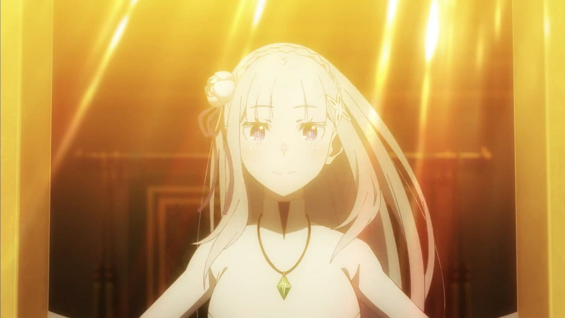 Emilia as seen in the anime (image via White Fox)